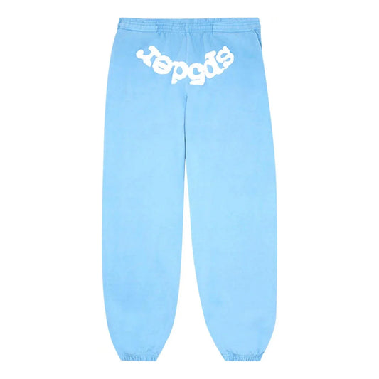 Sp5der Baby Blue Sweatpants